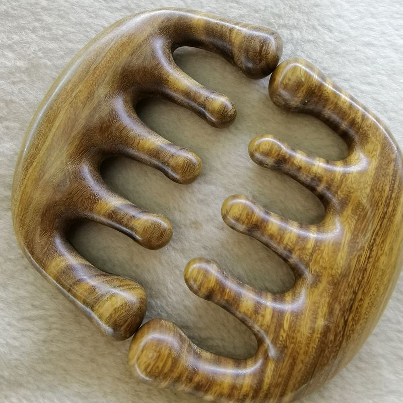 绿檀按摩梳绿檀梳子檀木梳工艺品