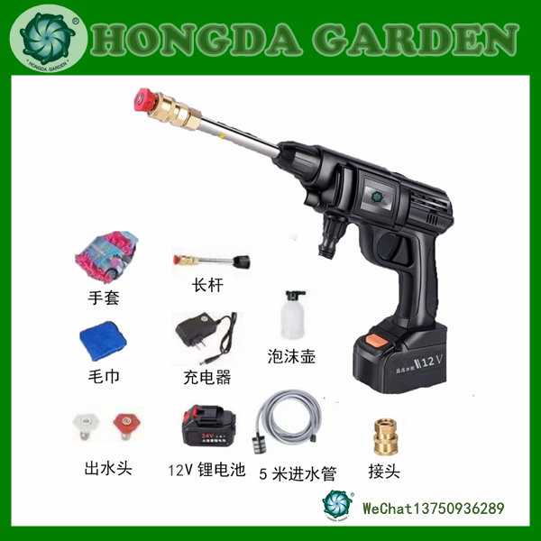 24V家用洗车机锂电高压洗车工具便携无线小型洗车用品详情图1