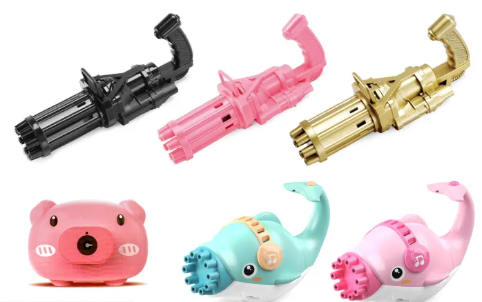 The popular Gatling bubble machine detail image 1