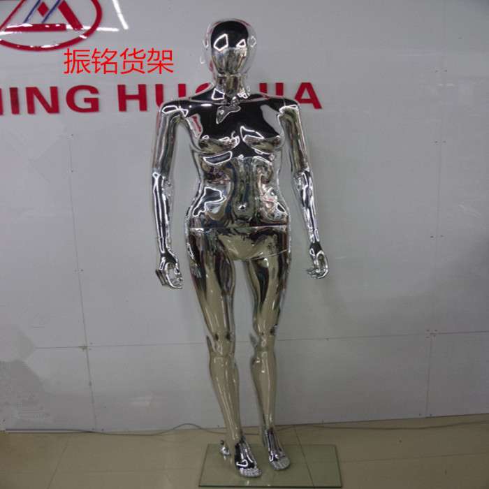 亮光模特亮银模特女模特详情图1