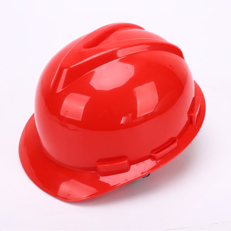厂家直供工地高强度轻量便宜v型工程安全帽工地施工防砸安全头盔005图