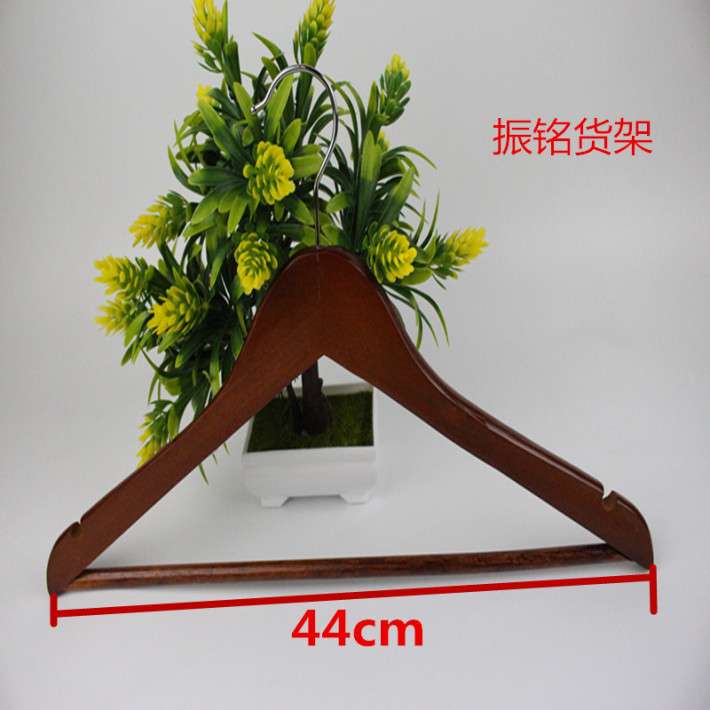 茶色木头衣架、服装衣架详情图4