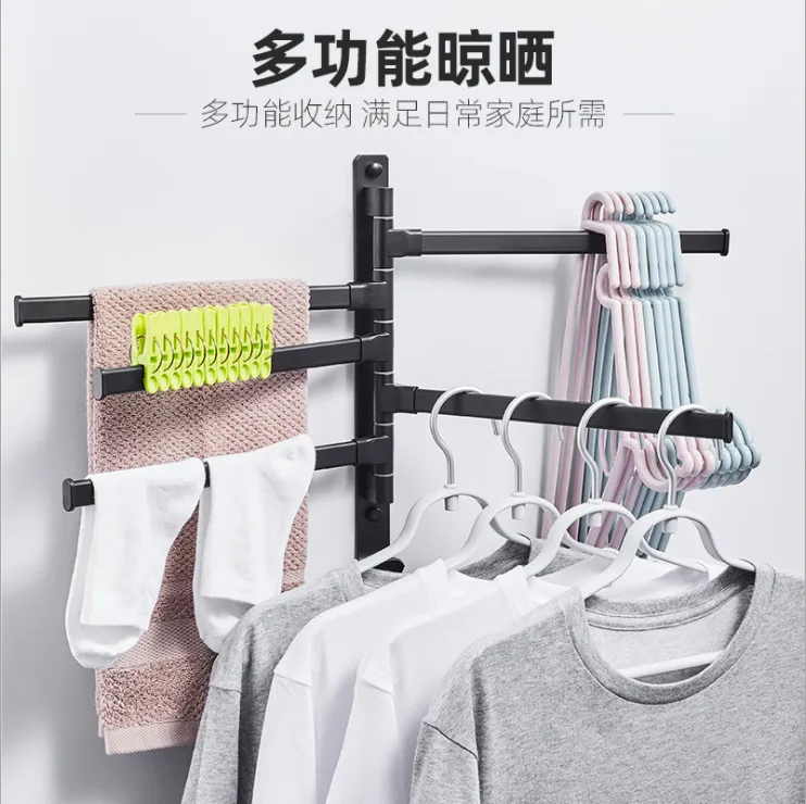 Multi-rod rotating towel rack for washbasin detail image 3