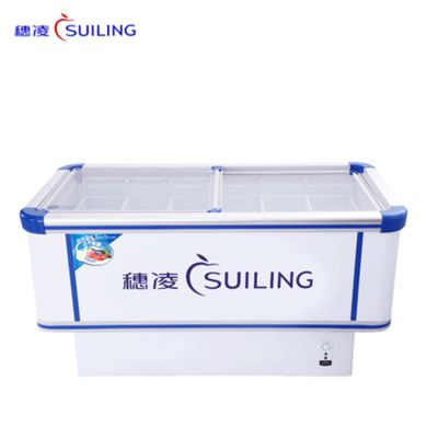 Suiling Refrigerator WD4-580/750/860/970 island display cabinet sliding glass door single-temperature freezer Application Scenario