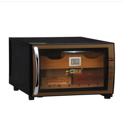 Mini single-cooling temperature-controlled and moisture-retaining cigar cabinet, cigar box, tea and bread refrigeration cabinet, display cabinet, solid wood rack JC-23A