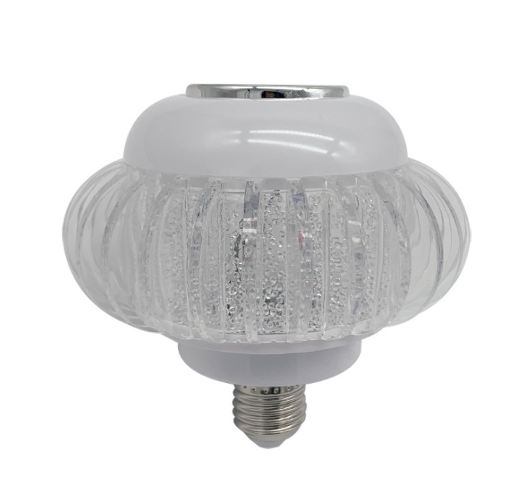 RGB七彩蓝牙灯泡 带遥控水晶七彩旋转蓝牙音箱灯 家用照明氛围灯详情图4