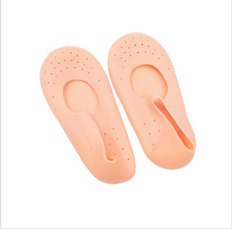 New silicone moisturizing, breathable and whitening boat socks with honeycomb foot covers, protective socks for the soles and heels, and anti-cracking silicone socks detail image 3
