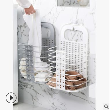 Foldable laundry basket Hole-free clothing toy storage basket