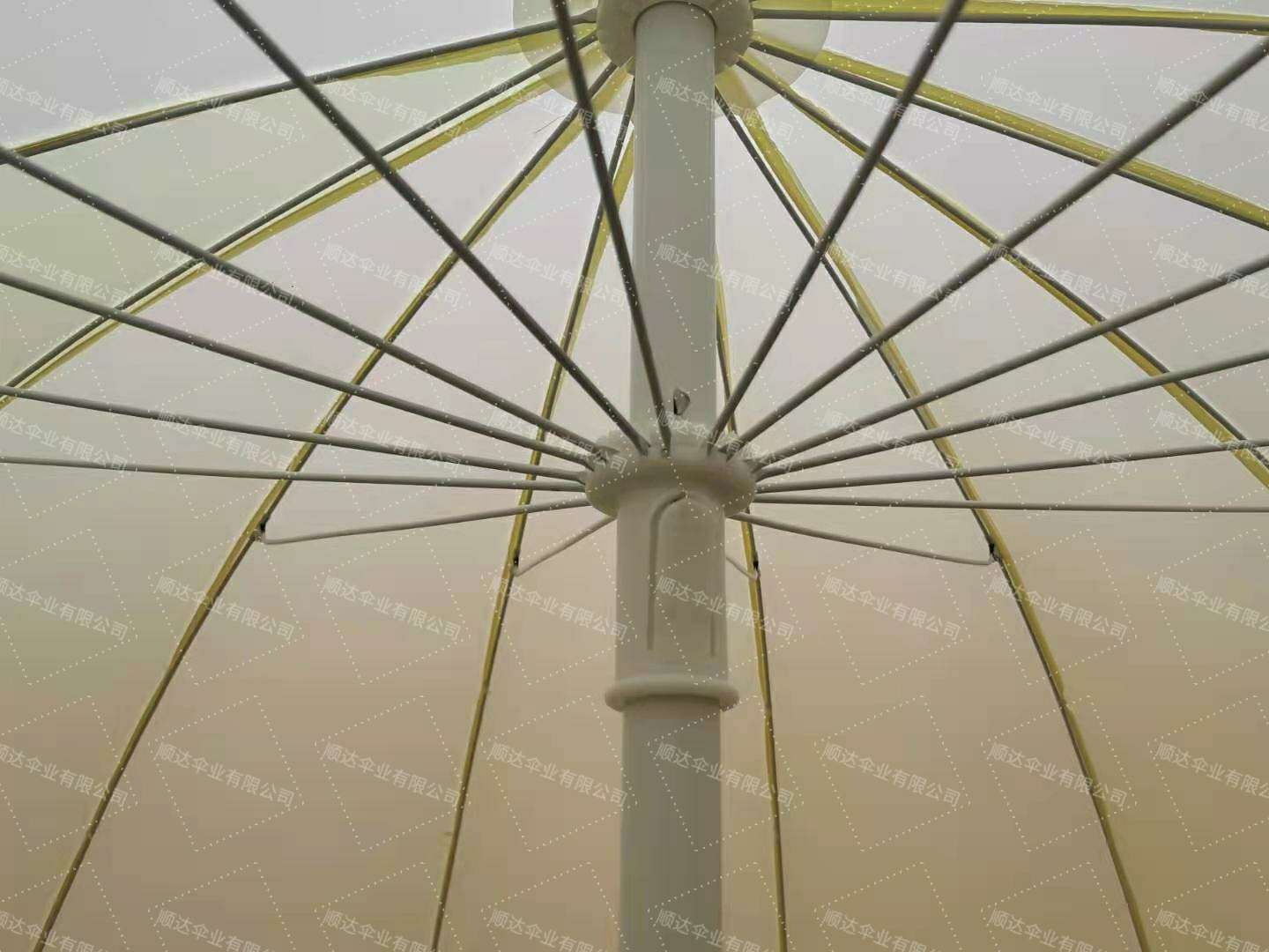SDumbrella factory supplies outdoor 16-bone polyester beard edge umbrellas for sunshade Item Picture
