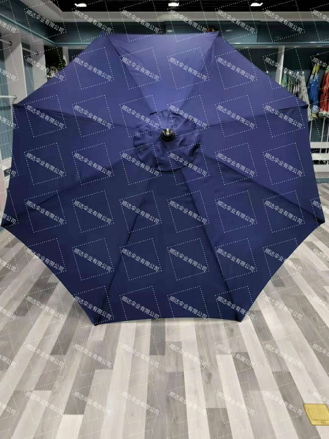 SD umbrella Factory direct sale polyester fabric garden umbrella tube with hand crank details Picture