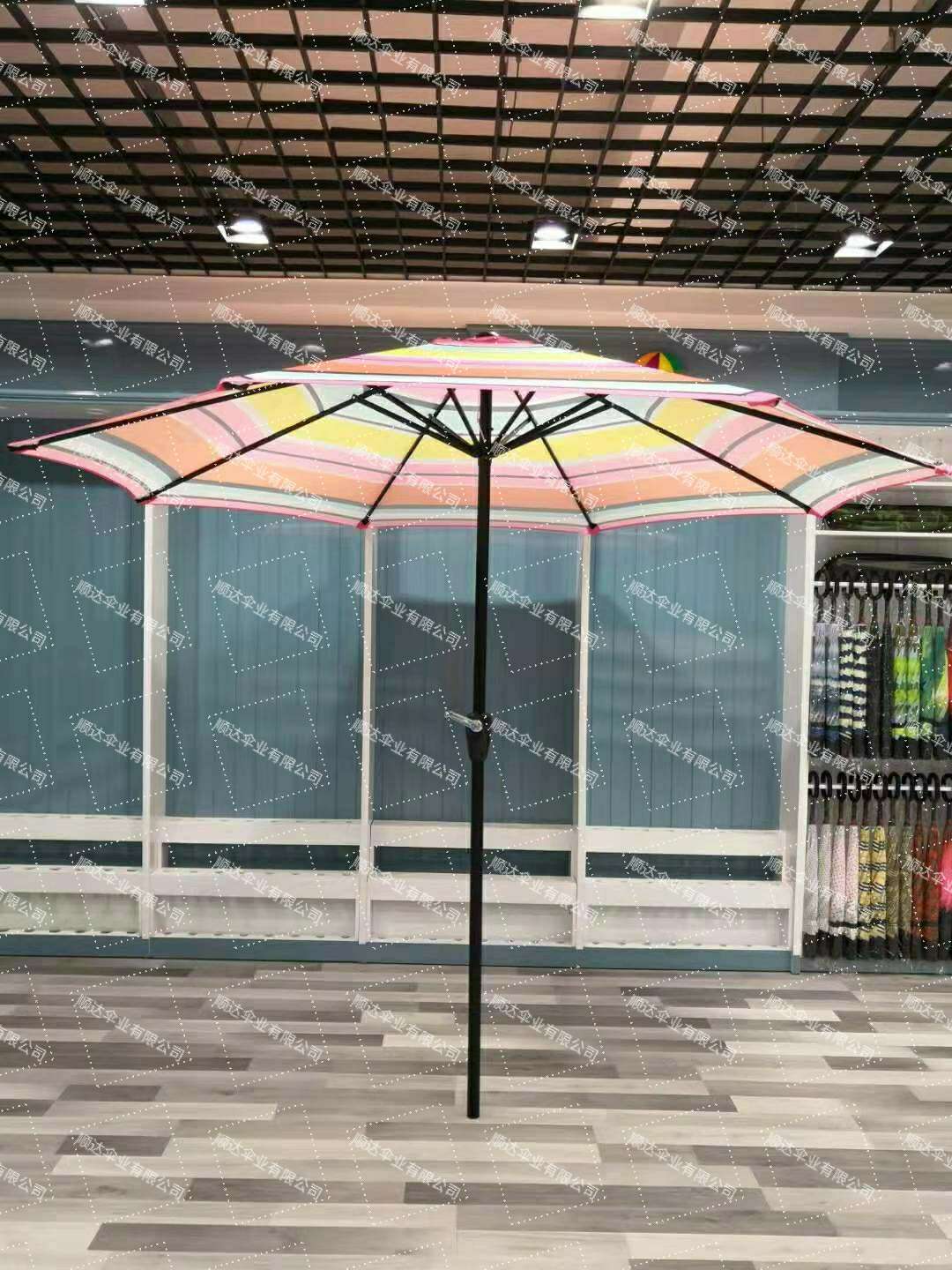 SD umbrella Factory direct sale polyester fabric garden umbrella tube with hand crank detail image 10