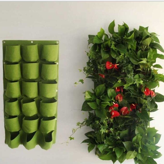 毛毡植物袋立体壁挂种植袋