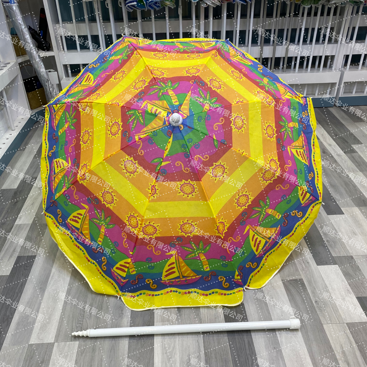 VUVUZELA厂家直销85cm无纺布带塑料转向 下杆带塑料螺旋头