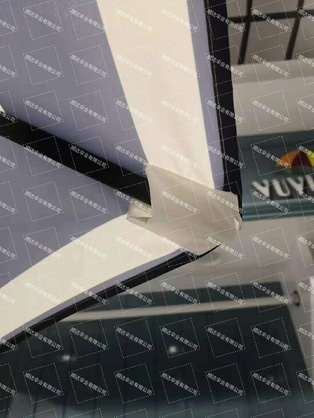 SD umbrella Factory direct sale polyester fabric garden umbrella tube with hand crank detail image 9