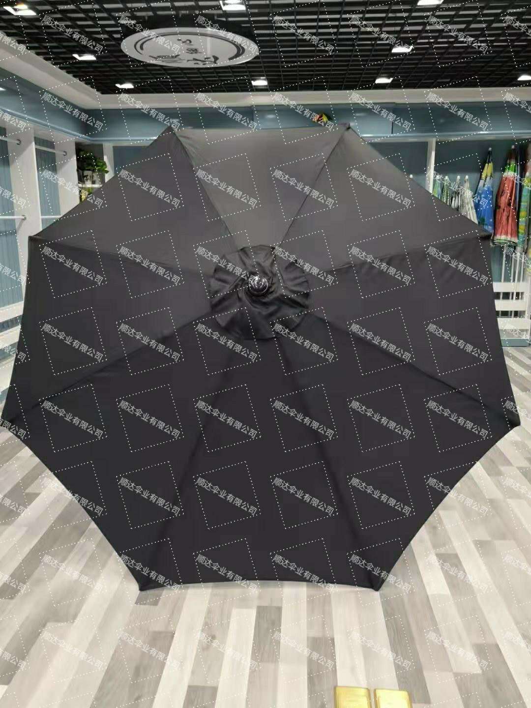 SD umbrella Factory direct sale polyester fabric garden umbrella tube with hand crank Item Picture