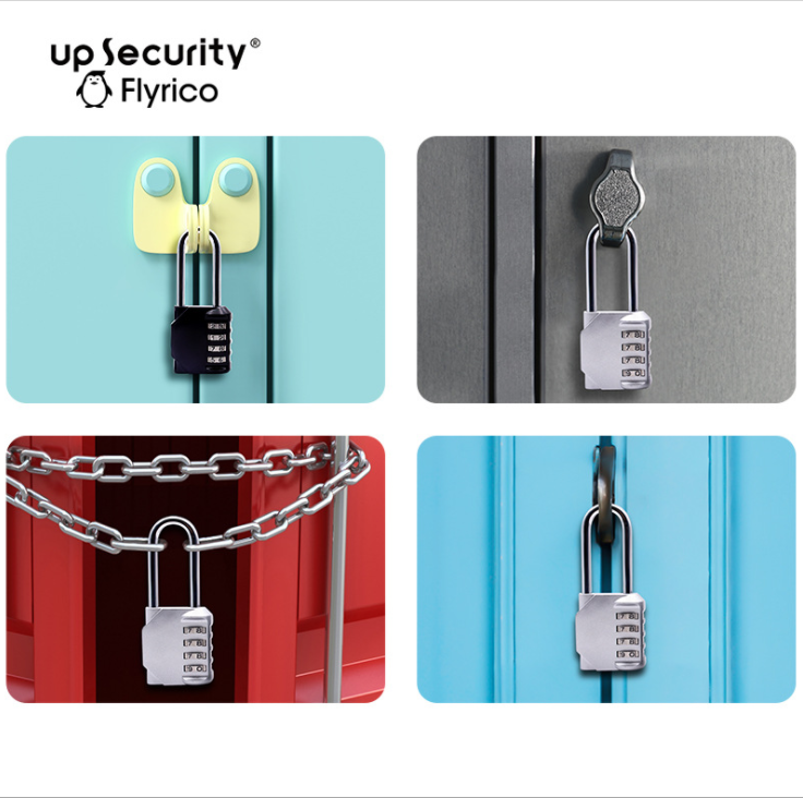 Large-sized long-beam container trailer gym combination lock detail image 5