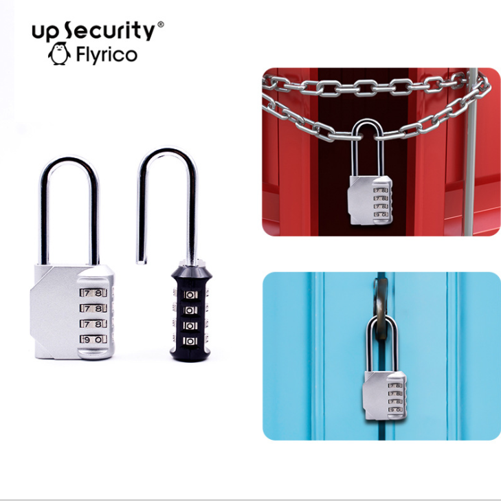 Large-sized long-beam container trailer gym combination lock detail image 2
