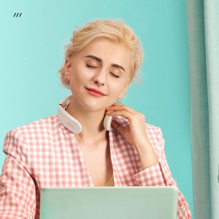 浙里 SKG 颈椎按摩仪K6 施华洛世奇联名款 白色产品图