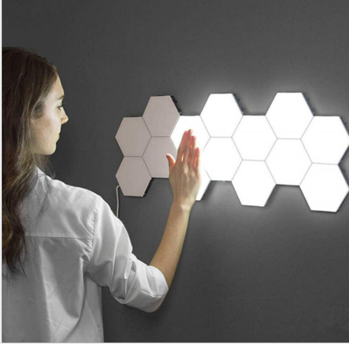 LED vibrating touch quantum lamp creative wall lamp detail image 3