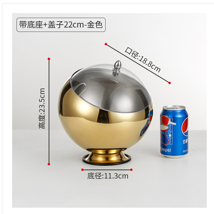 火锅店不锈钢调味罐斜口碗水果沙拉球形味盅调味碗调料盒圆形商用22详情图1