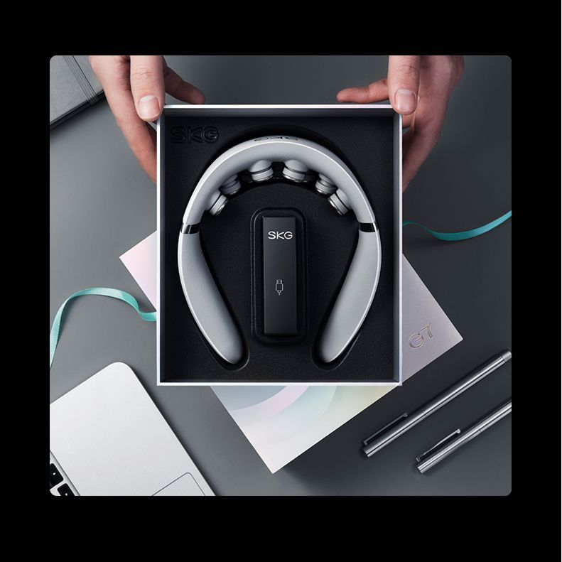 浙里 SKG 热灸推揉颈椎按摩仪 G7-1 白色 王一博定制语音款