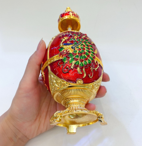 锌合金高顶牙签筒孔雀，创意礼品，金属工艺礼品，家居装饰详情图9