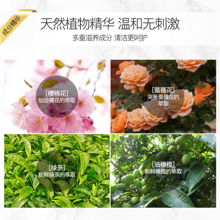 浙里 爱敬 玫瑰樱花&橄榄绿茶香皂详情图3
