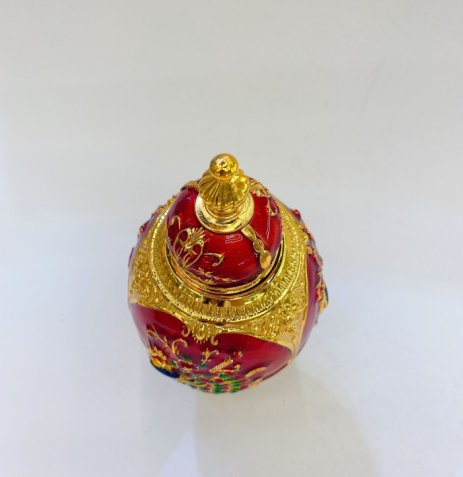 锌合金高顶牙签筒孔雀，创意礼品，金属工艺礼品，家居装饰详情图1