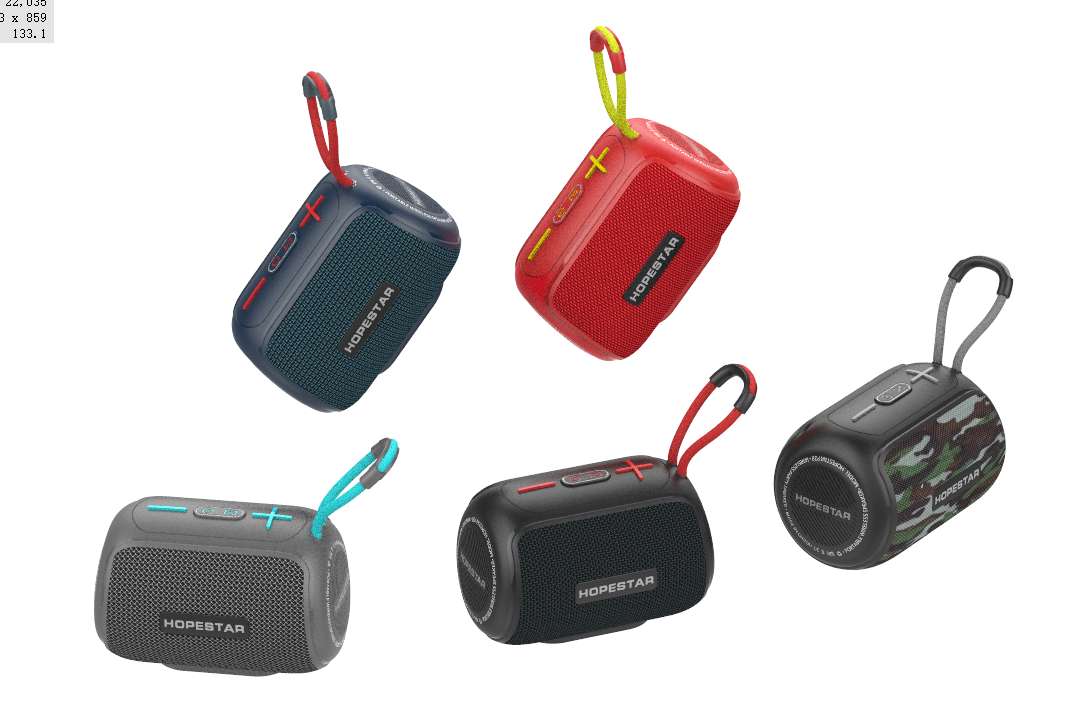 The new HOPESTAR-T10 has been launched. It is a portable, compact, high-power waterproof speaker with a fashionable color combination. It comes in 60PCS per piece. Dimensions: 44.3*41*3 detail image 2