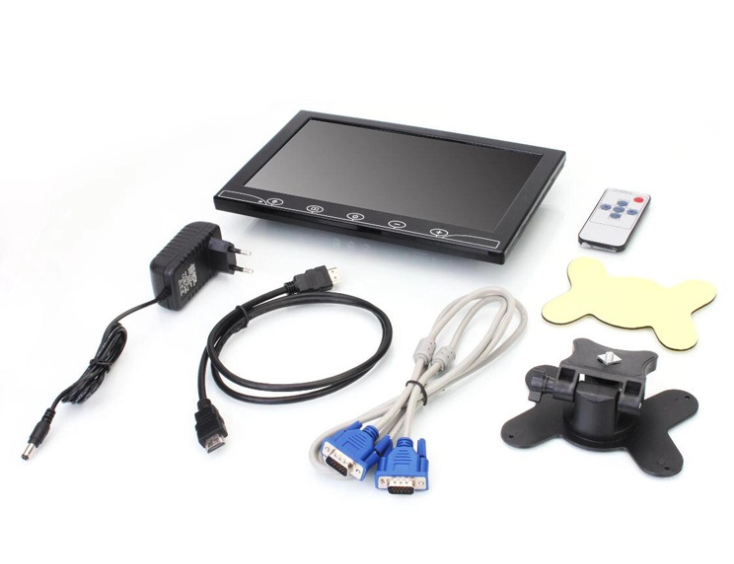 10.1寸台式显示器 高清液晶显示 AV/VGA//HDMI/BNC接口详情5