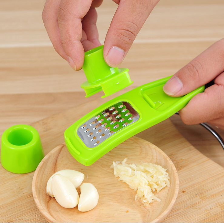 Yi multi-functional ginger grinder, garlic cutter and garlic press detail image 3