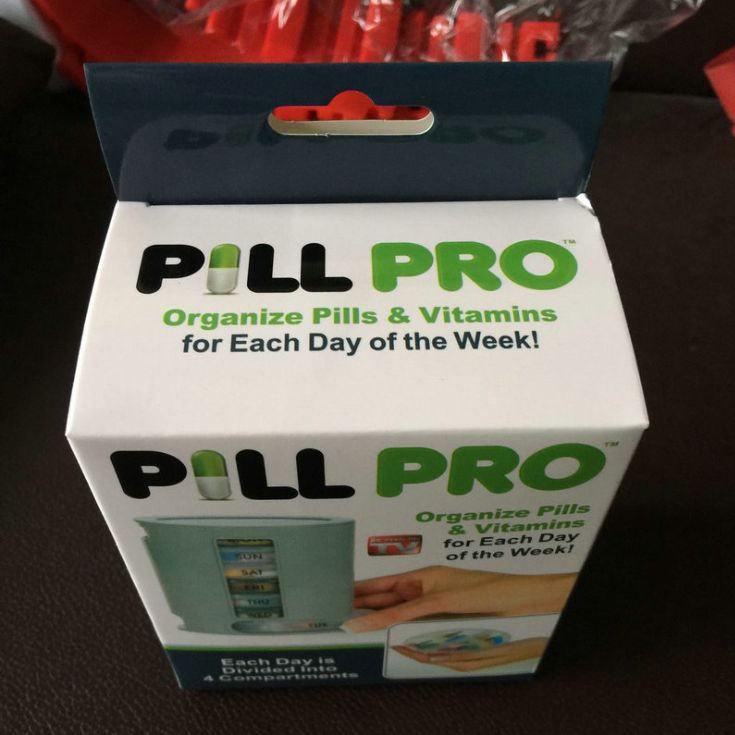 Mini pill storage box