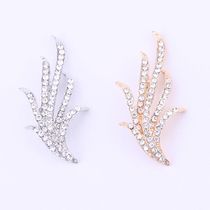 Manufacturers direct diamond seaweed brooch