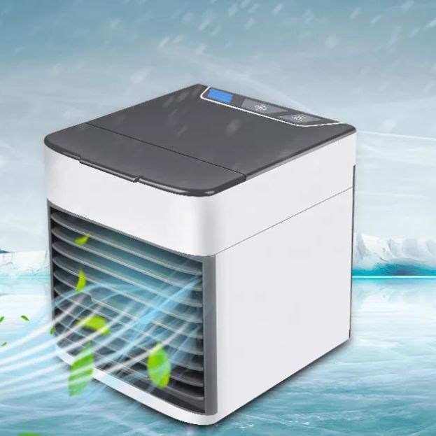 USB迷你家用桌面冷风机小型便携加湿降温