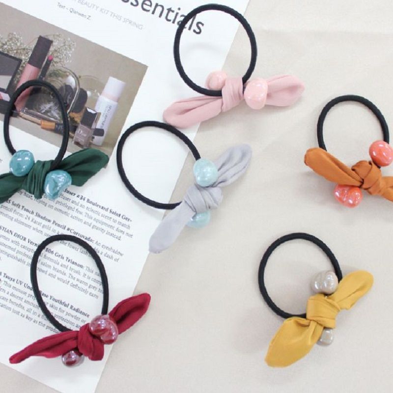 Yiwu's best-selling items: Instags-style Korean style hot sales, girls and children's fabric star hair bands, hair accessories. Factory direct sales, 5 sets