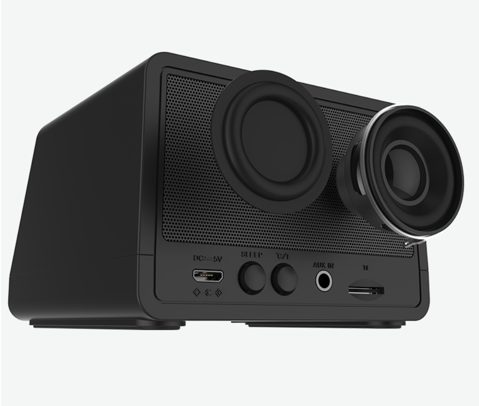 无线蓝牙镜面闹钟音箱多功能插卡桌面电脑音响收音机详情4