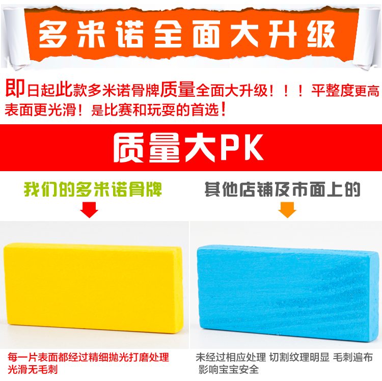 The 580-piece wooden toy, educational and intellectual game, Domino, is highly entertaining and colorful. It can cultivate logical thinking ability and exercise hand-eye coordination. It is a parent-child game for early education and enlightenment training detail image 4