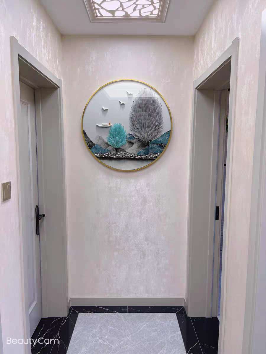 Handcrafted three-dimensional decorative paintings of light luxury, high-end and grand style Item Picture