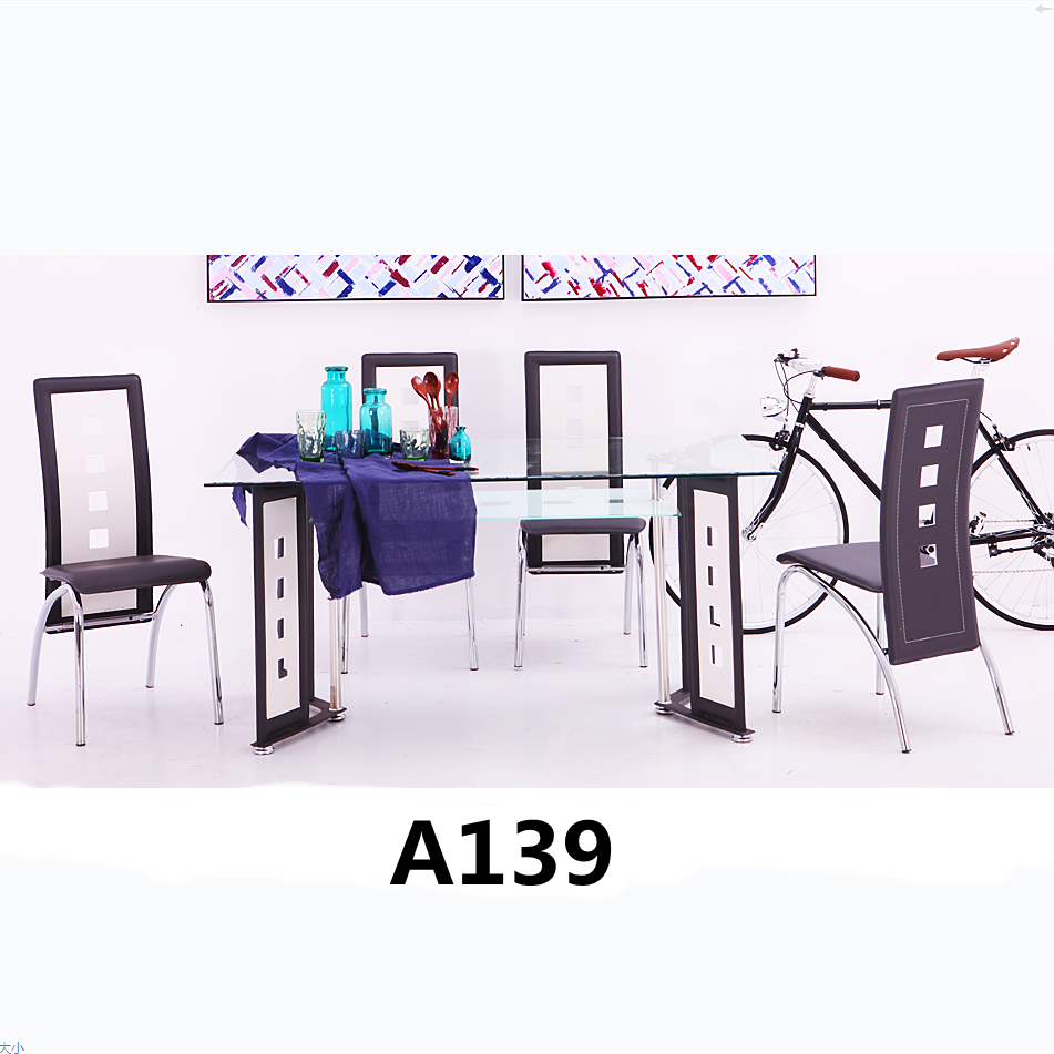 吕字家具-厂家直销钢化玻璃定做 家用桌面茶几台面餐桌玻璃制长方形餐椅详情1