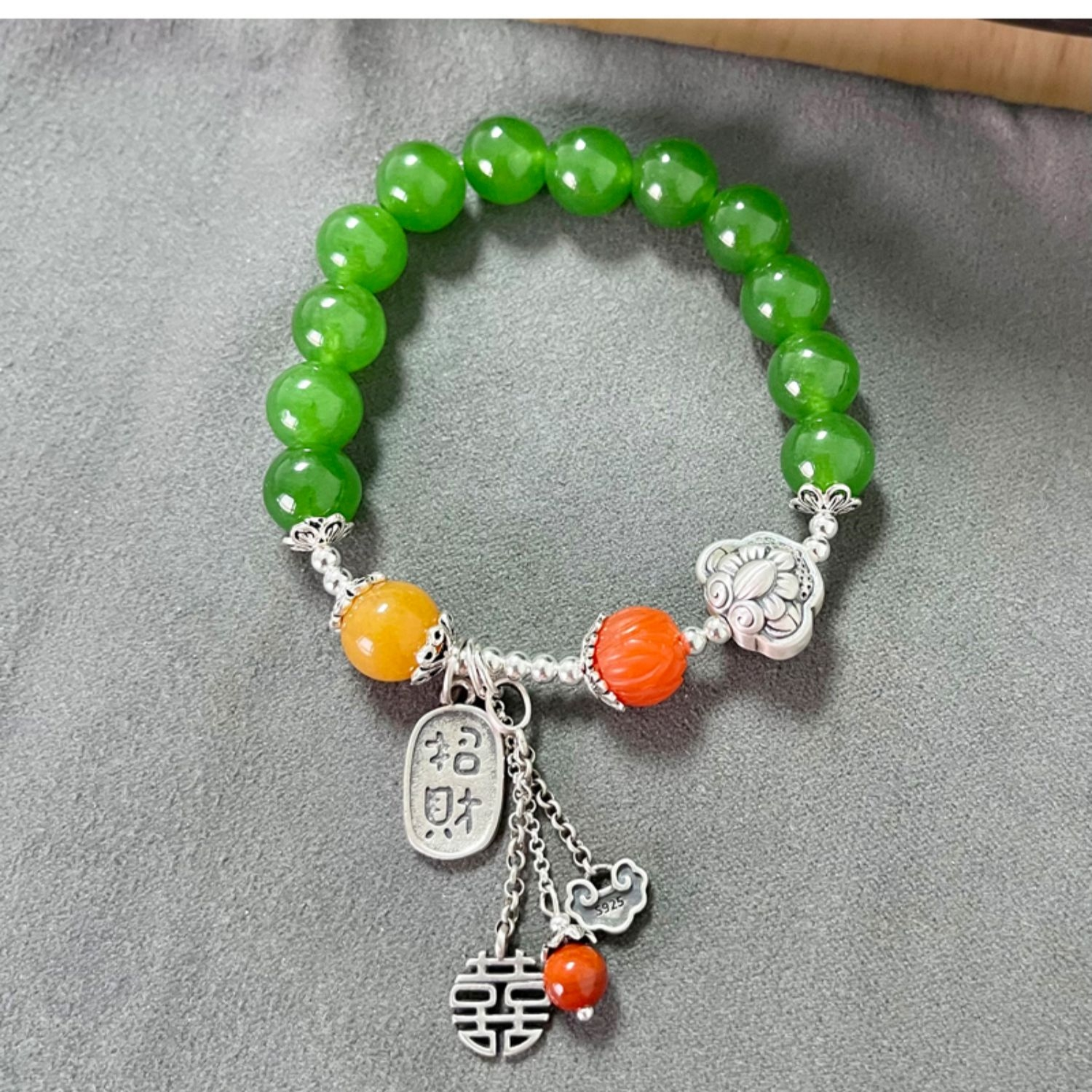 Green Agate Bracelet Two