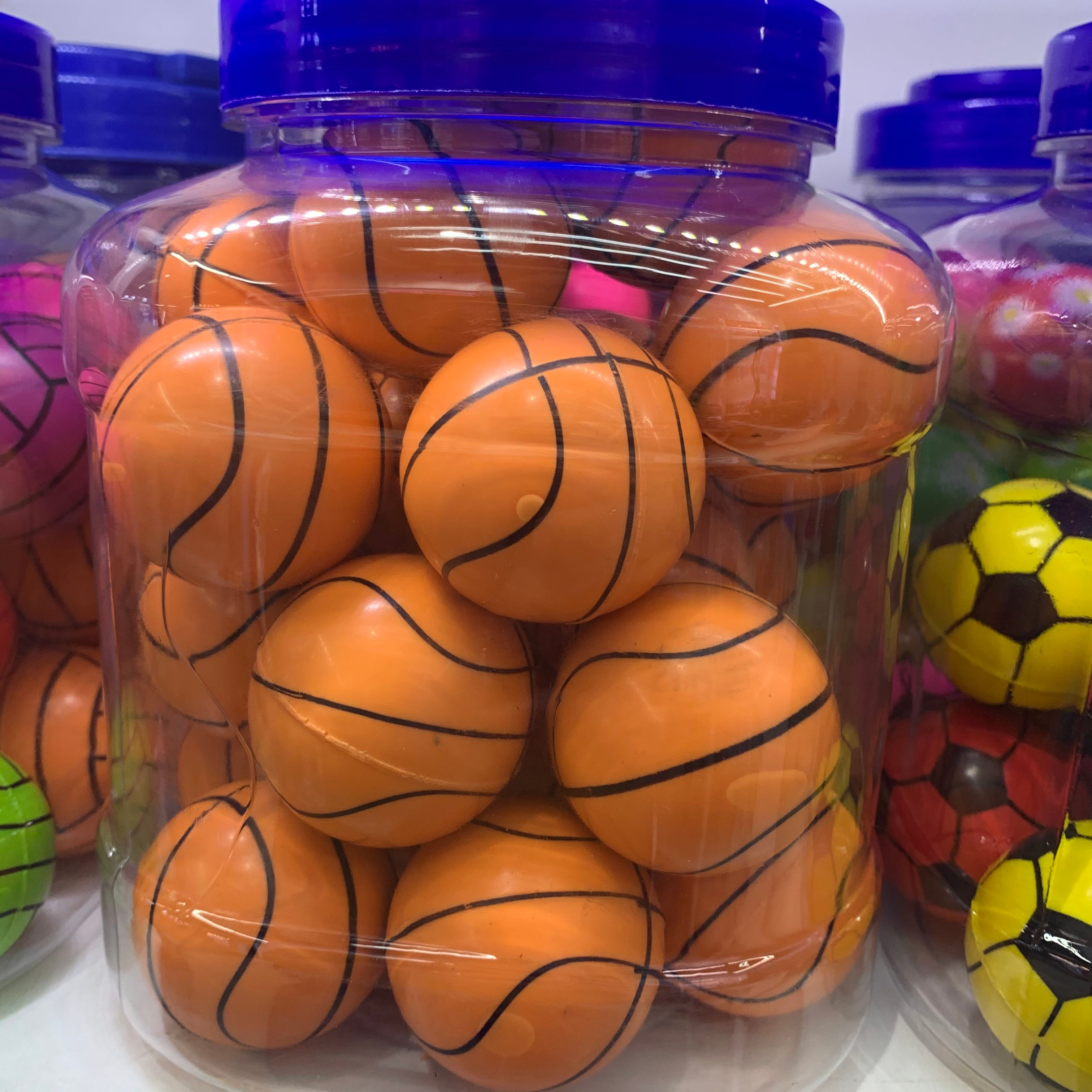 橙色篮球，新款亮片，实色彩云球详情图1