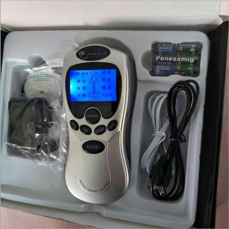 New English blue screen physical therapy device digital massager