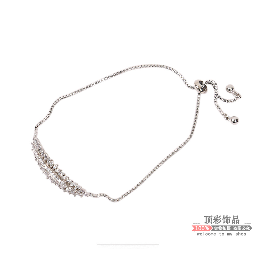 Europe and the United States pull type hand string zircon senior sense bracelet woman