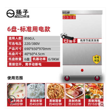 扬子六盘蒸饭擦背车详情图1