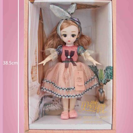 12 "30 cm 21 knuckle solid 3D real eye girl doll fashion wear with a variety of mixed clothes thumbnail