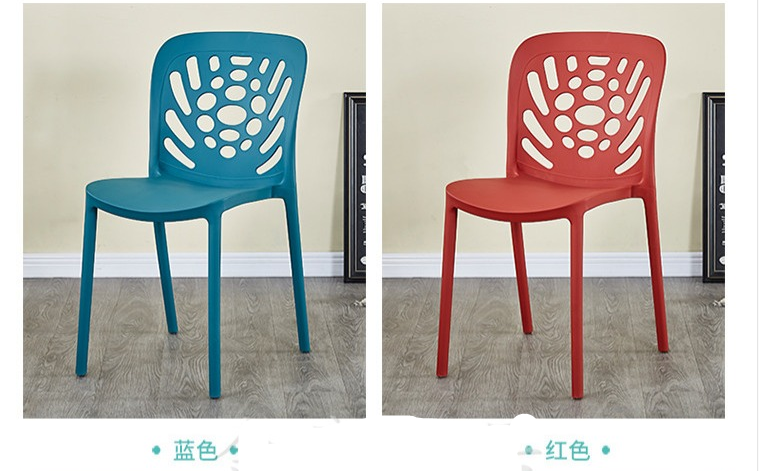 吕字家具-北欧塑料PP椅子简约现代办公靠背椅家用创意餐桌椅咖啡厅休闲洽谈椅详情11