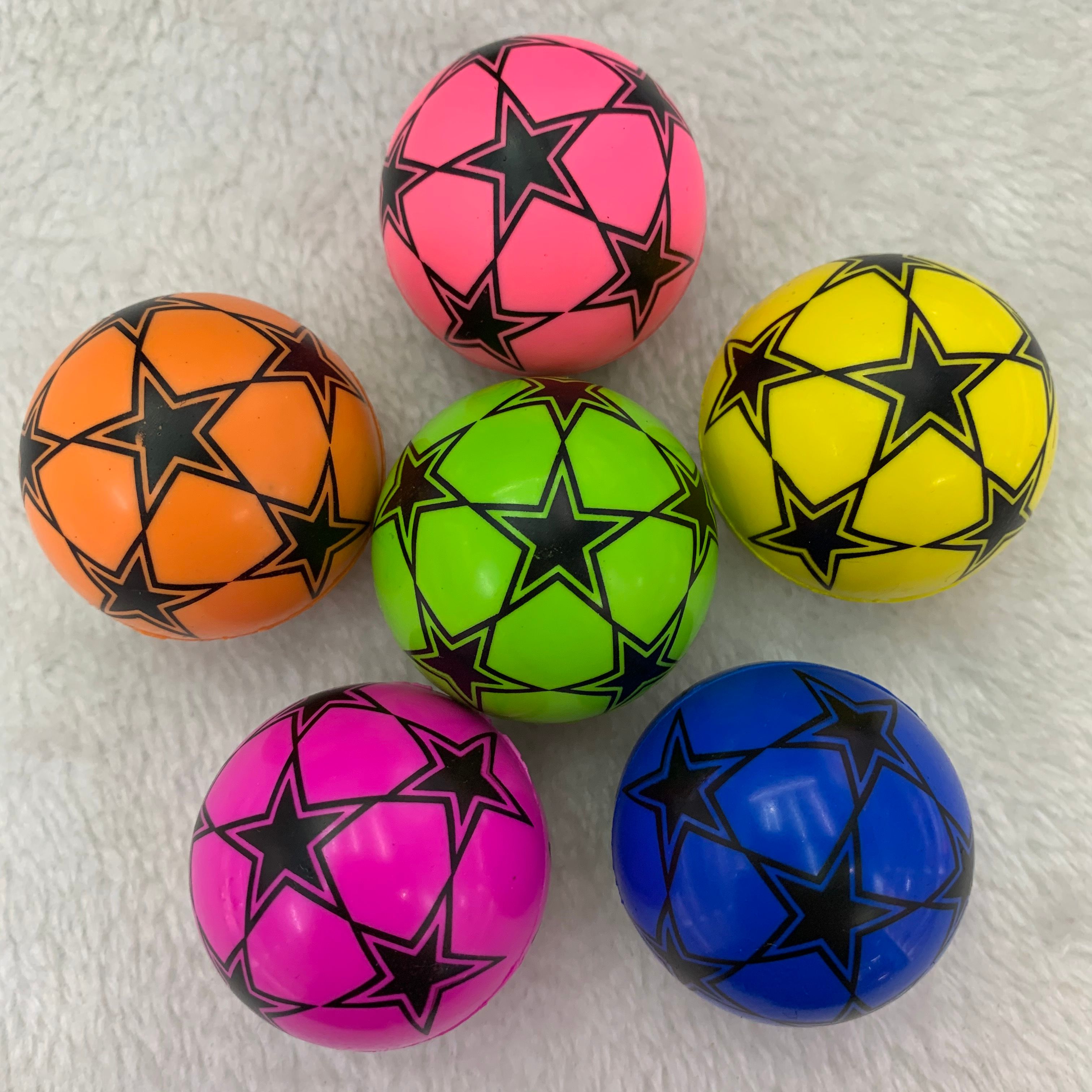 老款五星球，透明方块球，印刷五星球
