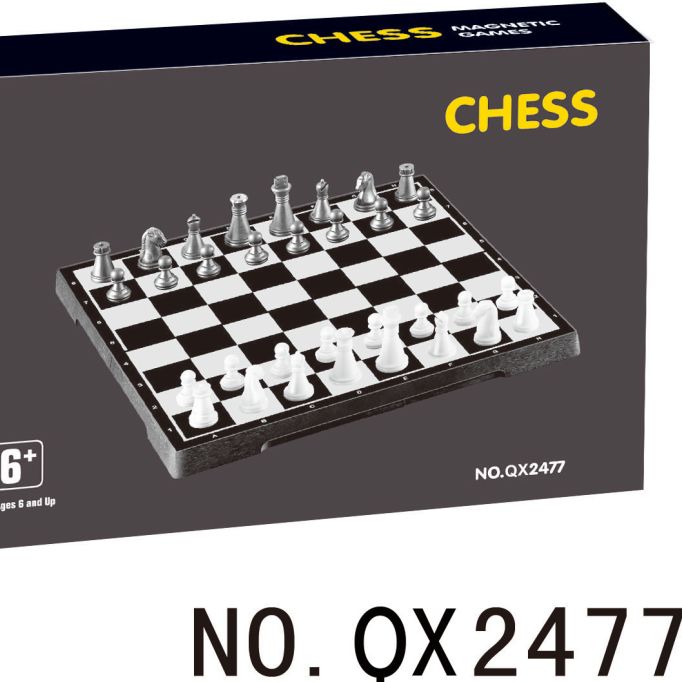 QX2477 sealed box color box folding magnetic chess set