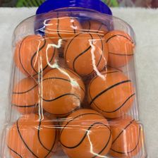 橙色篮球，彩色果冻，双色小菊球