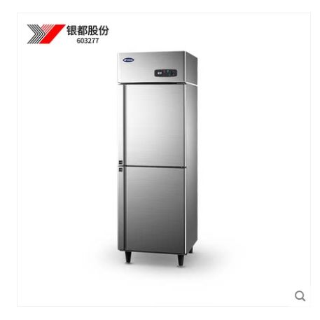 Yindu Freezer commercial vertical double-door kitchen cabinet, standard model freezer, quick-freezing cabinet, fresh-keeping refrigerator, vertical cold cabinet